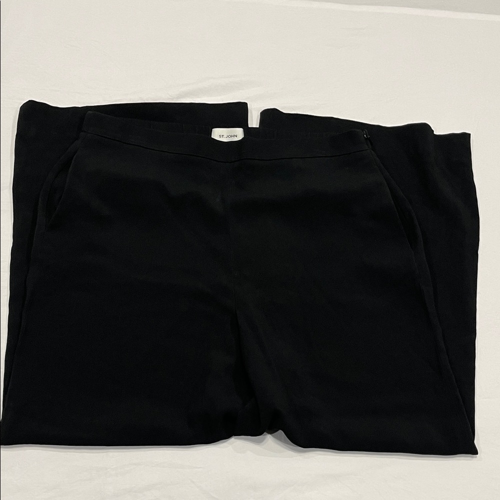 St. John Wide Leg Dress Pants w/side pockets